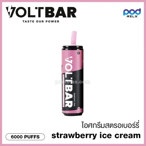 voltbar 6000 strawberry icecream